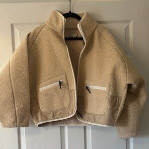 Women's Tan Bomber Jacket
